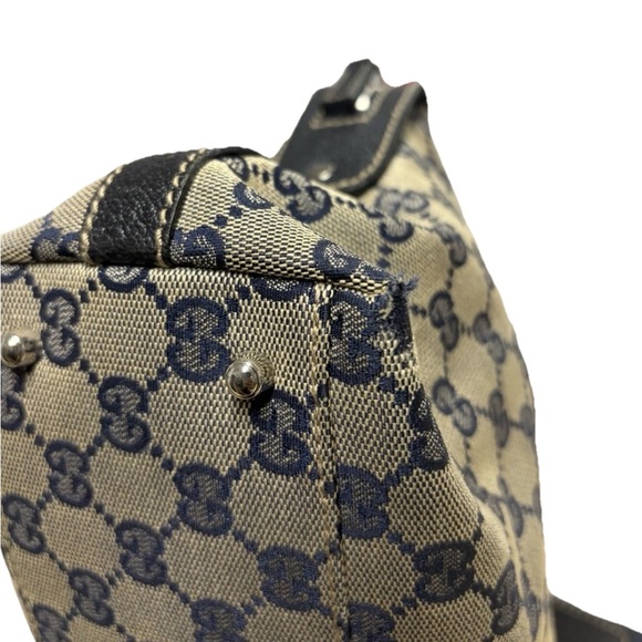 GUCCI GG Canvas Web Sherry Line Hand Bag Serial No. 145759 002122 - Picture 5 of 10